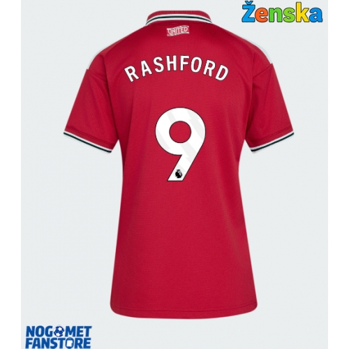 Manchester United Marcus Rashford #9 Domaci Dres za Ženska 2026-27 Kratak Rukav